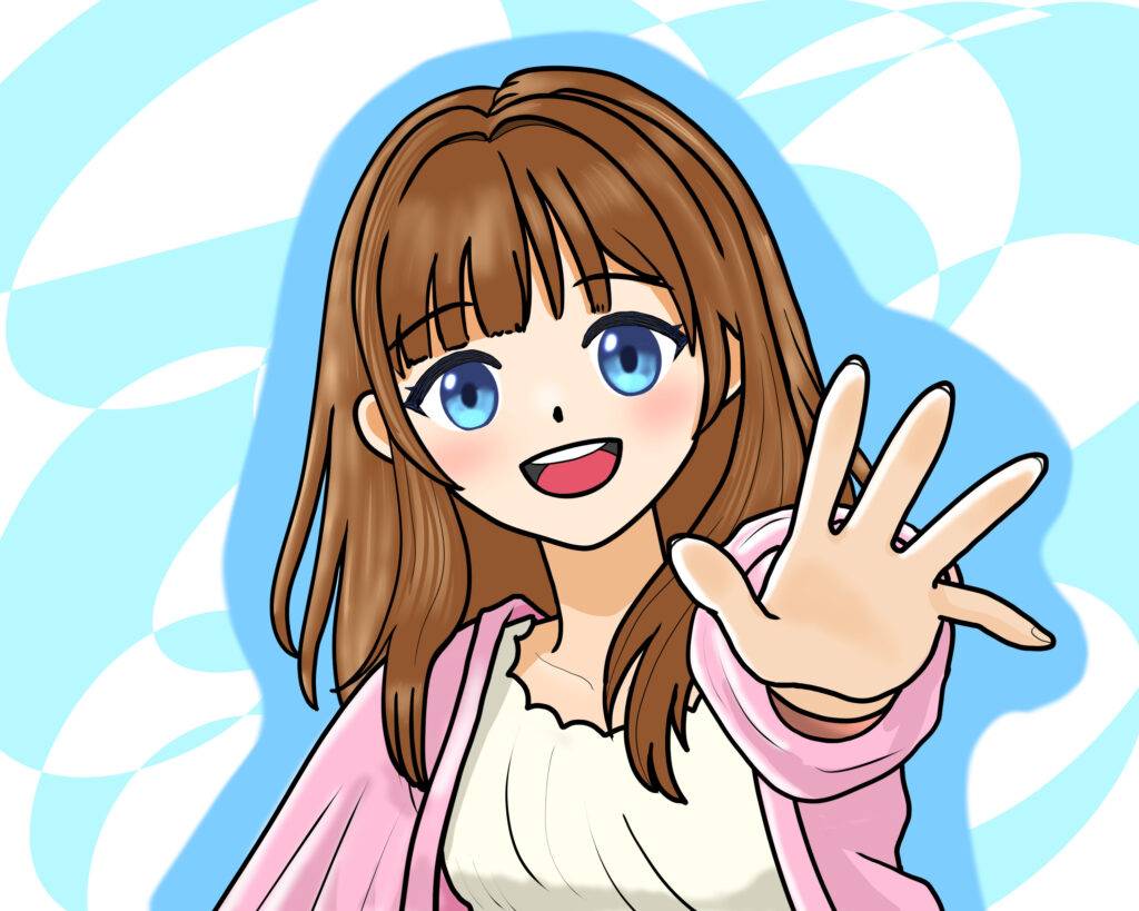 手を振る