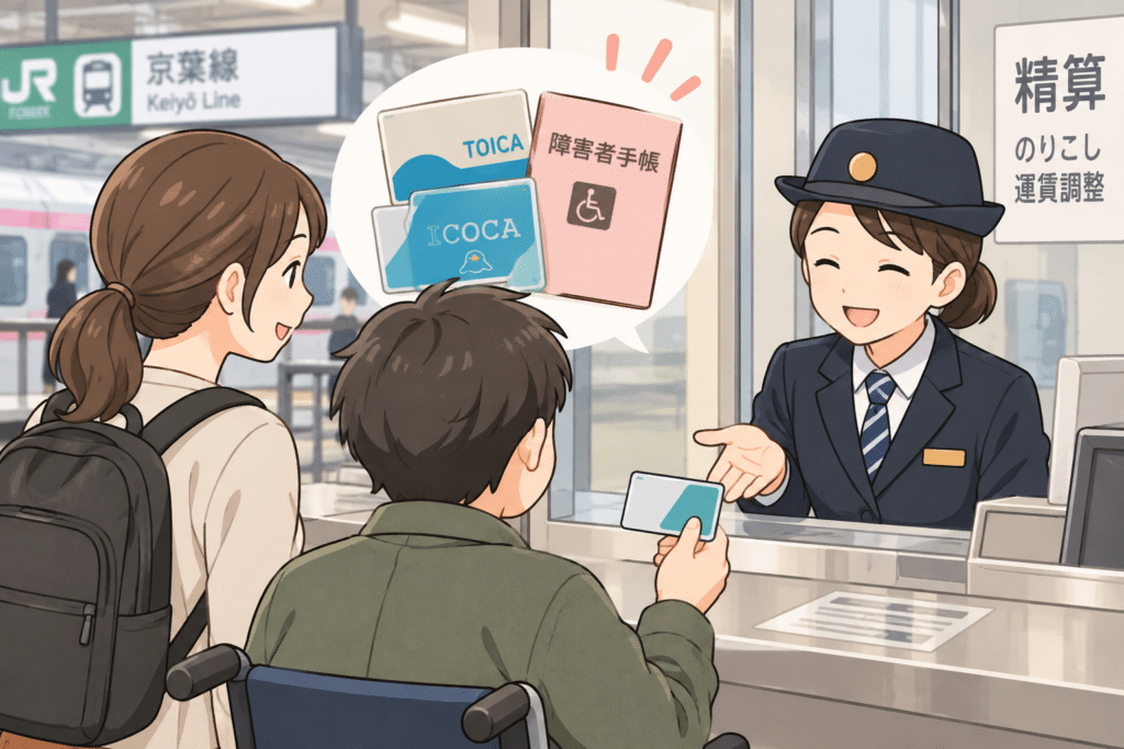 窓口で精算